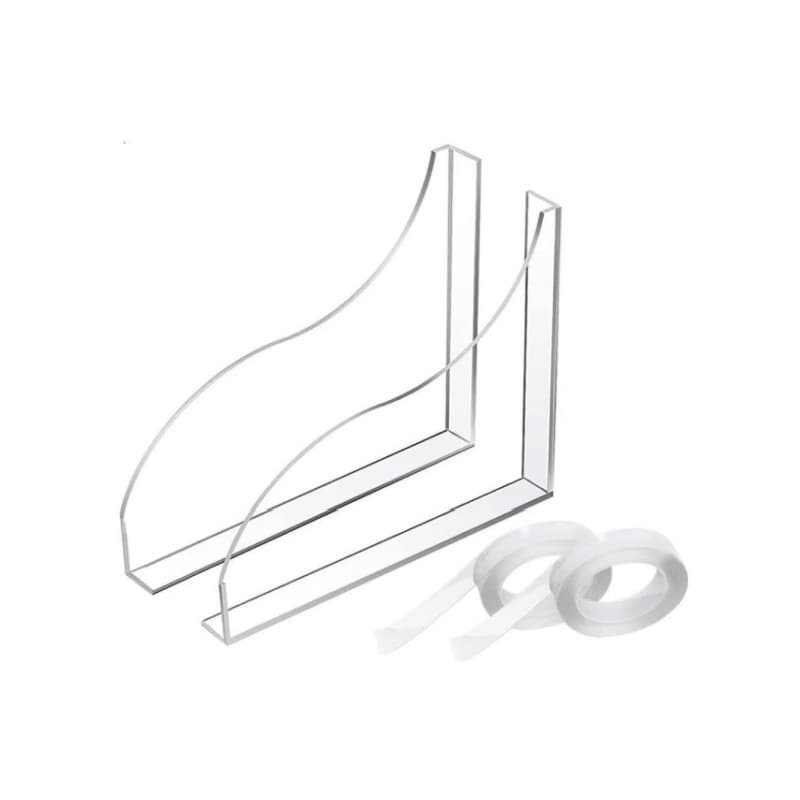 Cross-Border New Product: Bathroom Washbasin Anti-Splash Panel, Transparent Acrylic Kitchen Sink Splash Guard, No-Nail 2-Piece Set