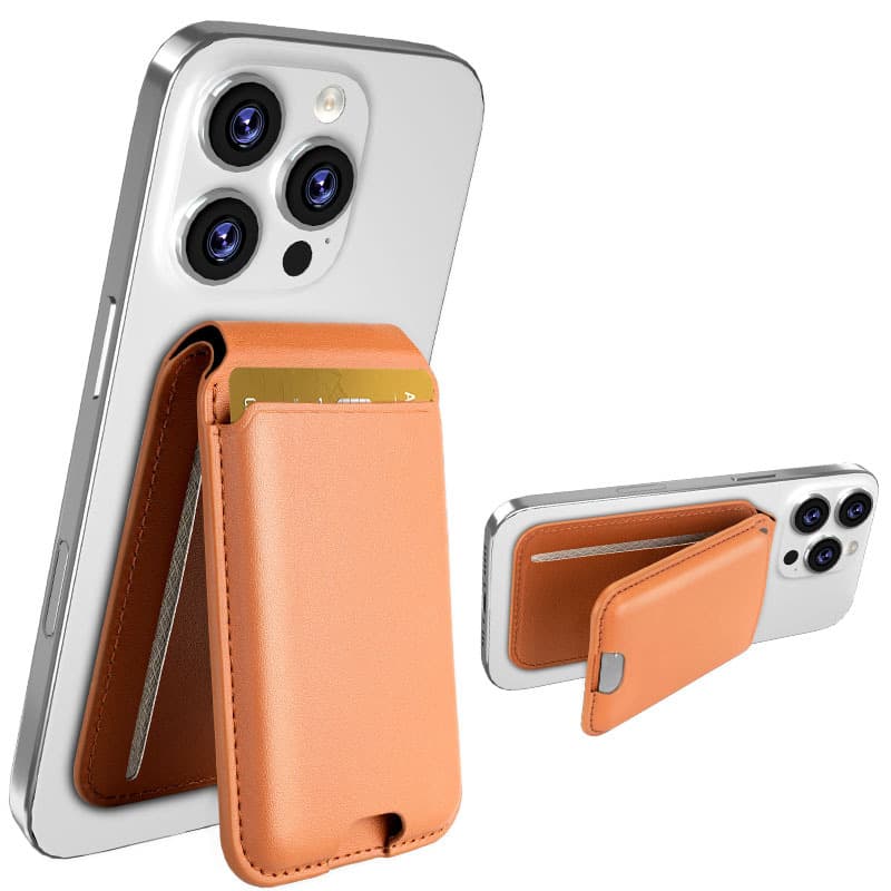 Magsafe Foldable Rotating Stand with Anti-Theft Card Holder for iPhone 16 Pro Max
