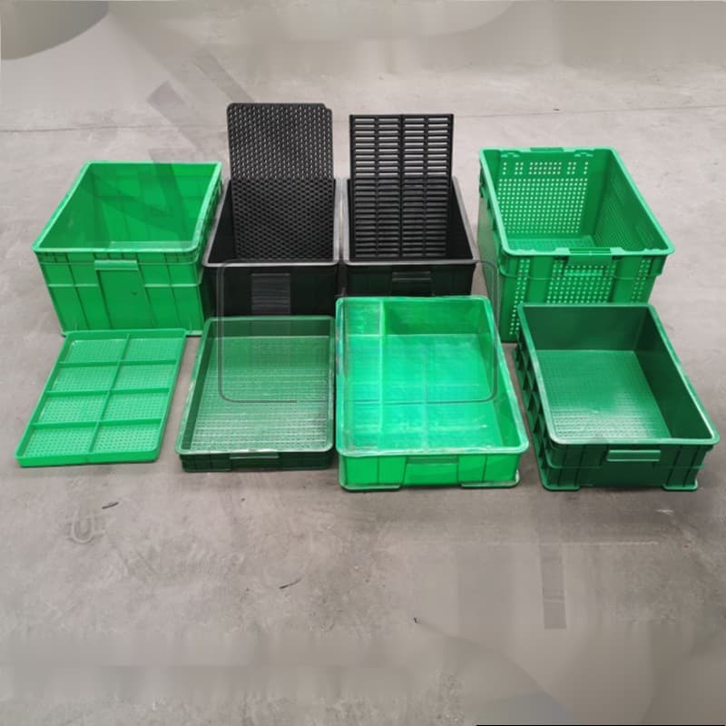 Sprout Seedling Tray, Peanut Sprout Hydroponic Box, Hydroponic Peanut Growing Container, Bean Sprout Basket for Large-Scale Planting (Default)
