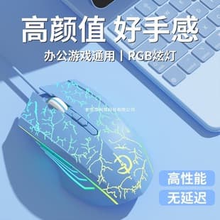 Wired Silent Mechanical Gaming Mouse, eSports Gaming Dedicated for CF Office, USB, Universal for Desktop and Laptop