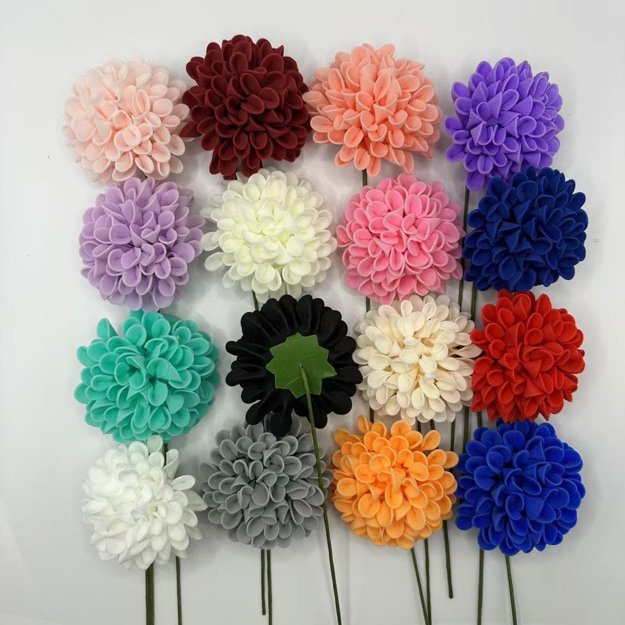 Wholesale foam hydrangea, wedding dahlia PE ball chrysanthemum rose DIY wedding decoration bouquet