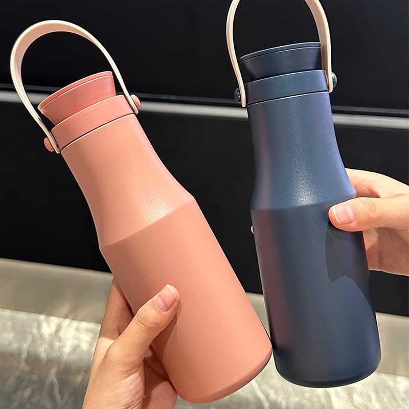 New Cross-Border Sports Water Bottle Bowling 304 Stainless Steel Handle Thermos Cup Portable Outdoor Vacuum Cup