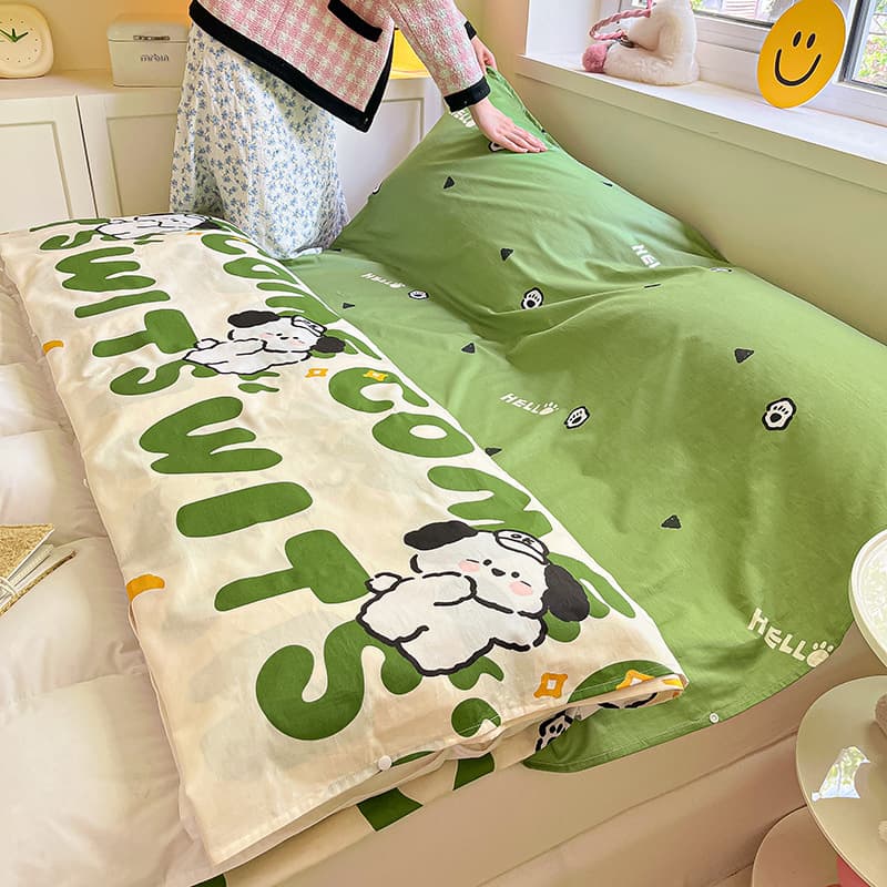 100% Cotton Anti-Dirt Sleeping Bag, Pure Cotton Double Travel Sleeping Bag Cover, Detachable Portable Bed Sheet for Hotel Business Trip