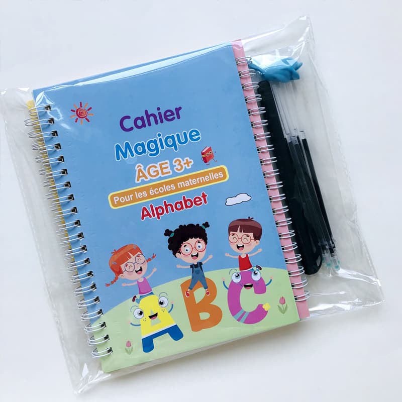 Cross-border Amazon French, Arabic, German, Spanish Magic Erasable Children's Groove English Calligraphy Copybook