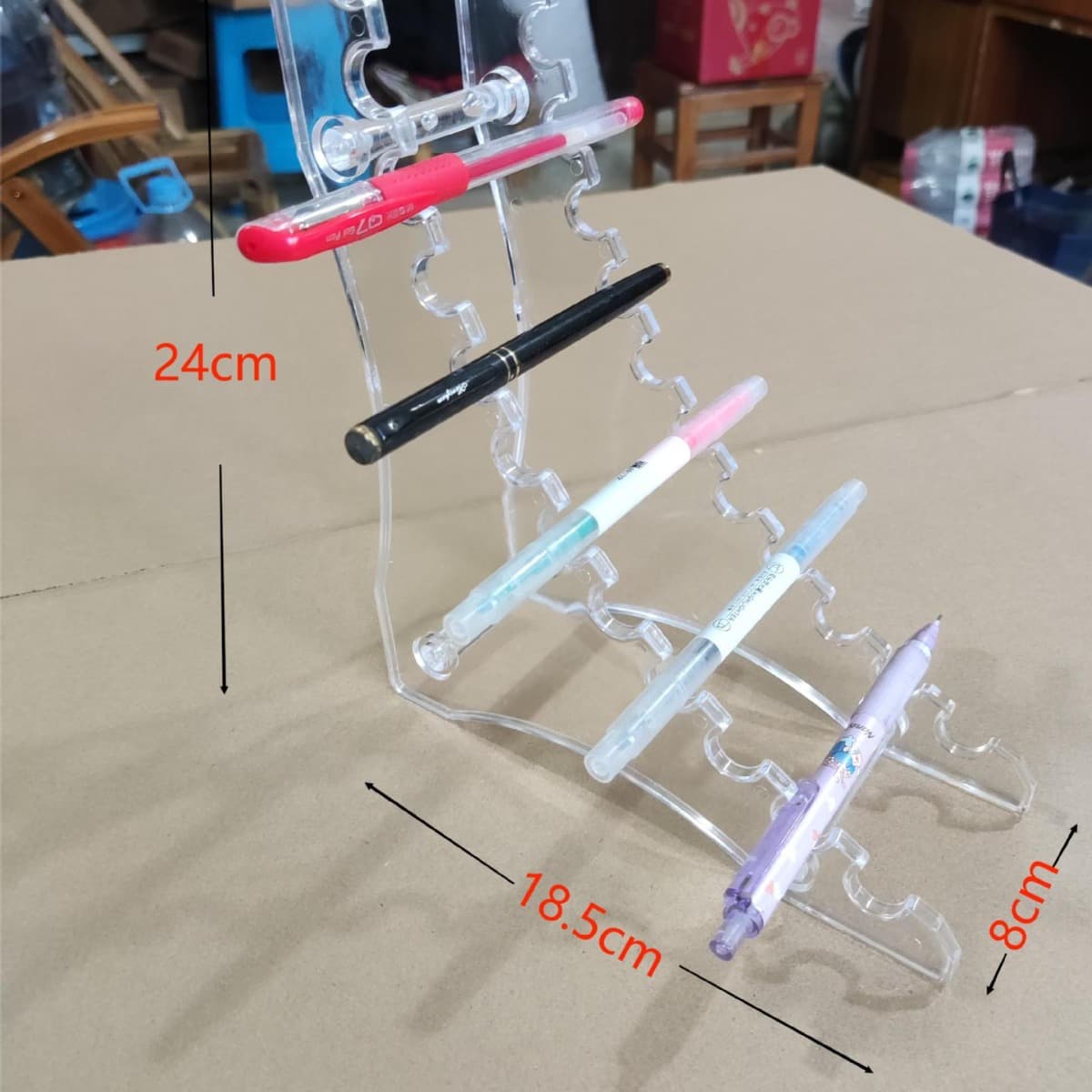 Supply of plastic pen holder, pen holder, transparent acrylic, factory direct sale, display stand