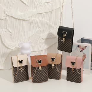 Mini Bag Wholesale 2022 Women Handbags Southeast Asia Export Vintage Crossbody Printed Phone Bag