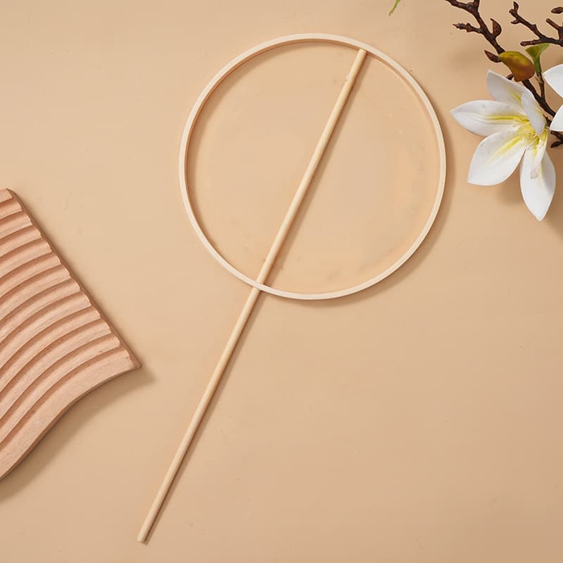 Antique-style round fan, fan frame, dream catcher inner ring, DIY fan accessories, Chinese style embroidery, irregularly shaped fan ring