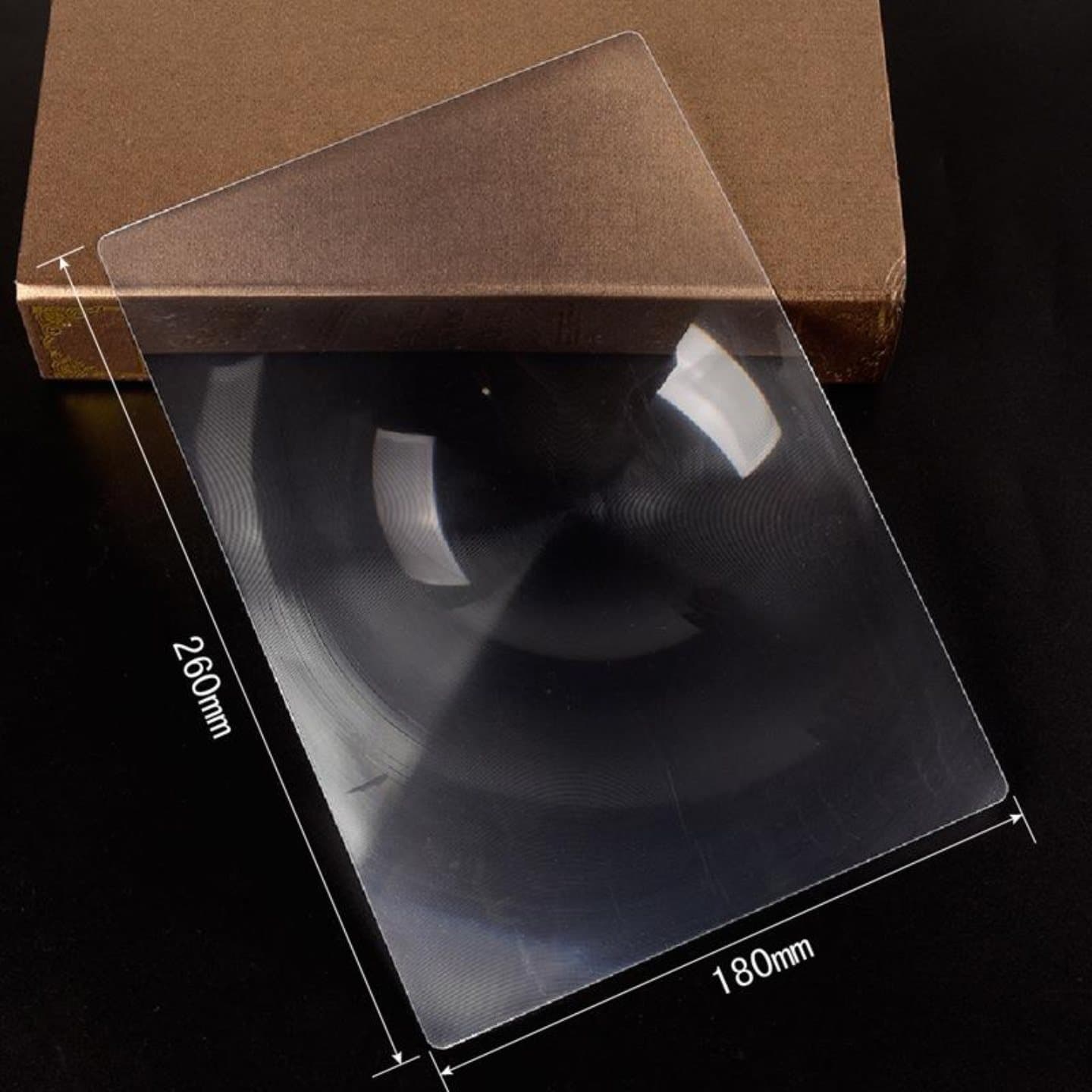 Square Fresnel Optical Lens 260x180mm Sheet A4 Full Page Reading Mobile Phone Magnifier Lens