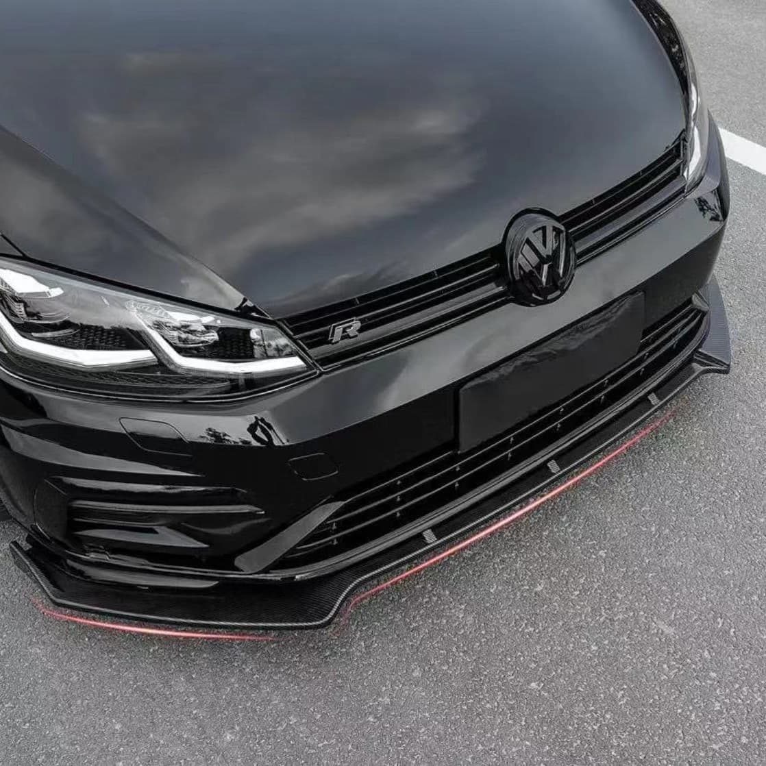 Compatible with Golf MK7 / 7.5 R, GTI, R-Line Universal MAX Side Skirts, Bottom Side Skirt Lip Kit