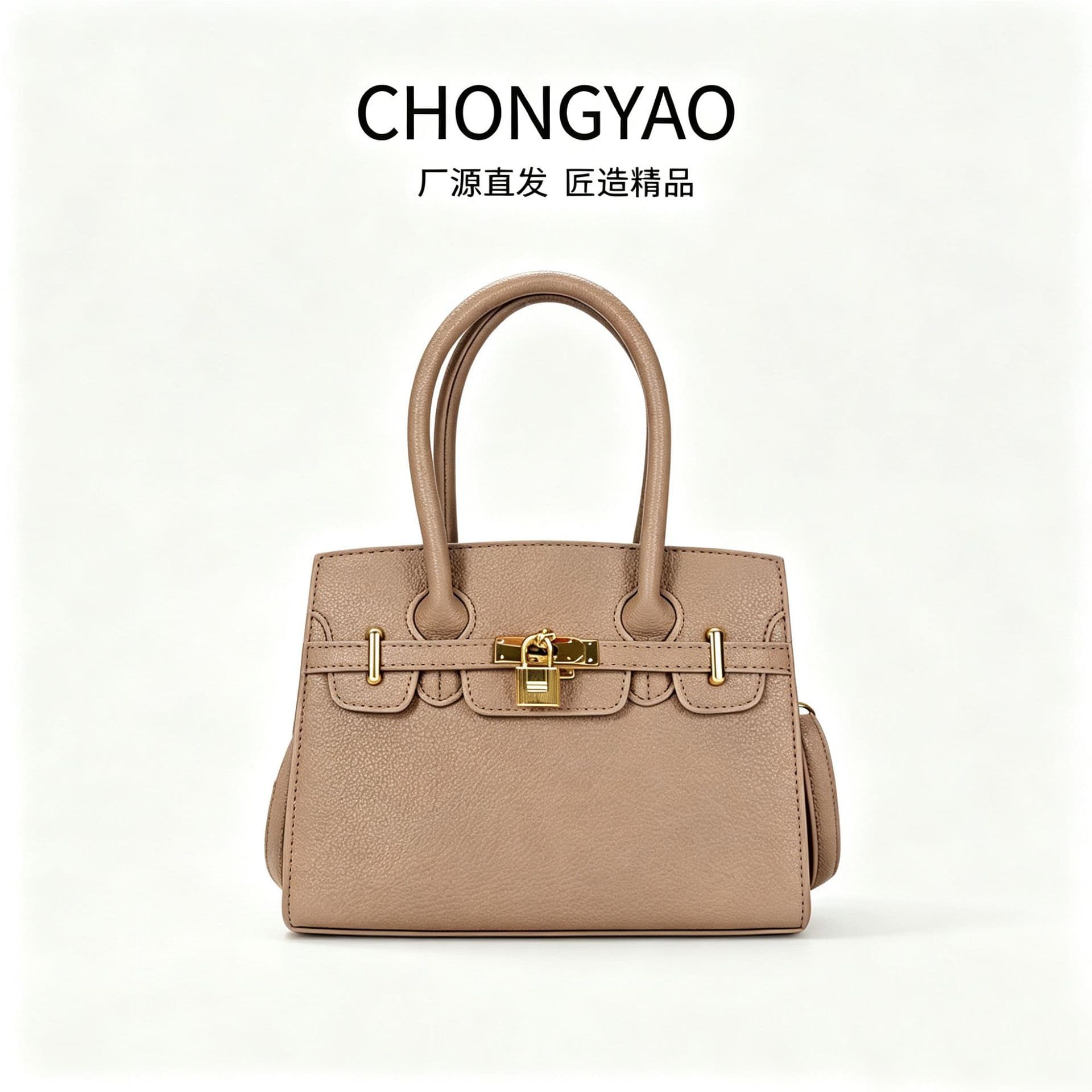 Cross-border 2026 New Handbag Kelly Bag, High-End Fashionable Versatile Locking Platinum Bags, Single Shoulder Bag
