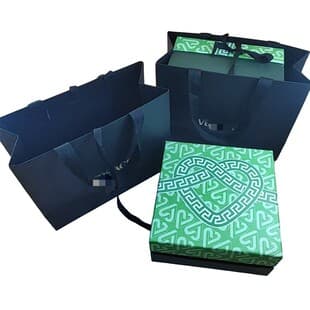 Versace perfume gift box, original boutique daigou perfume beauty cosmetics packaging box, Versace folding perfume gift box bag