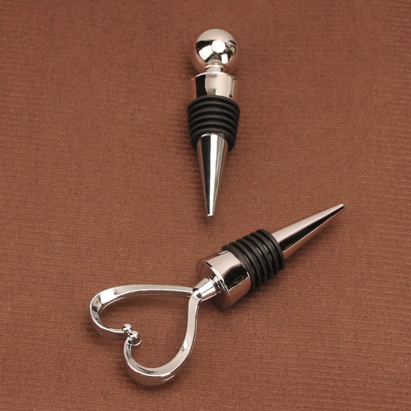 Practical ABS Wine Stoppers, New Round Head Seals, Creative Heart-shaped Design, Cross-border Promotional Gifts