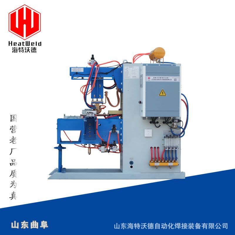 Automatic Filter Element Rolling and Longitudinal Seam Welding Machine with Walking Wheel Type Medium-Frequency Inverter for Stainless Steel Wire Mesh Cylinders, Free Shipping