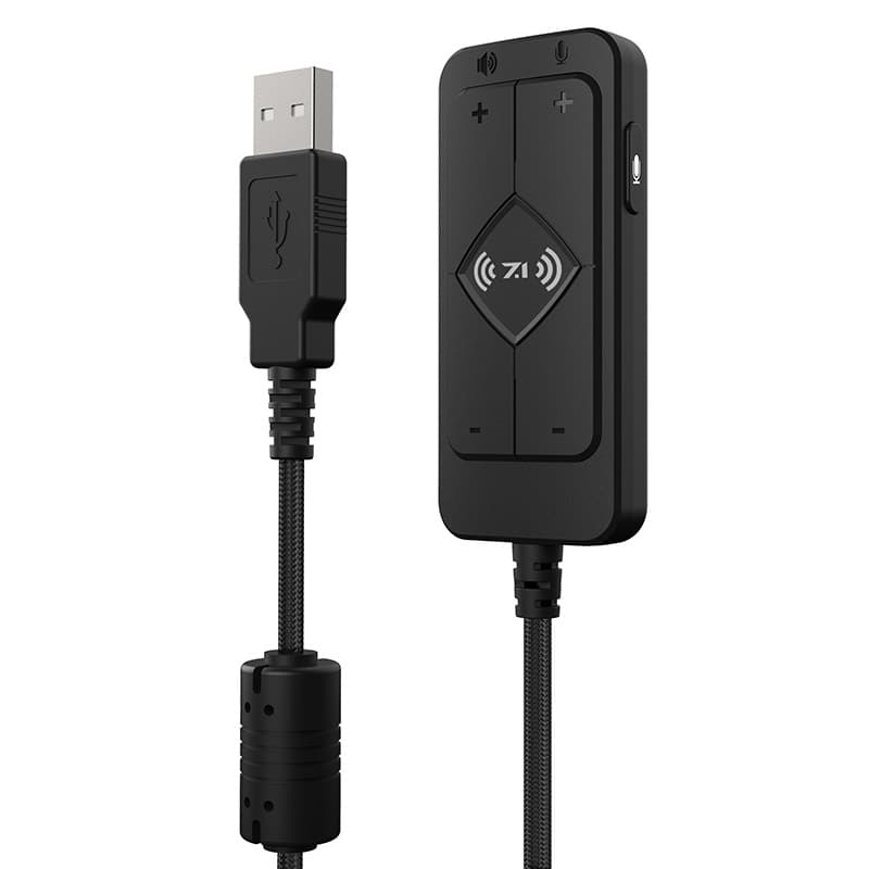 Shenglai 7.1 Headphone Sound Card Compatible with 3.5mm 4-Pole Single Plug Earbuds and Over-Ear Gaming Headset for Mobile Games