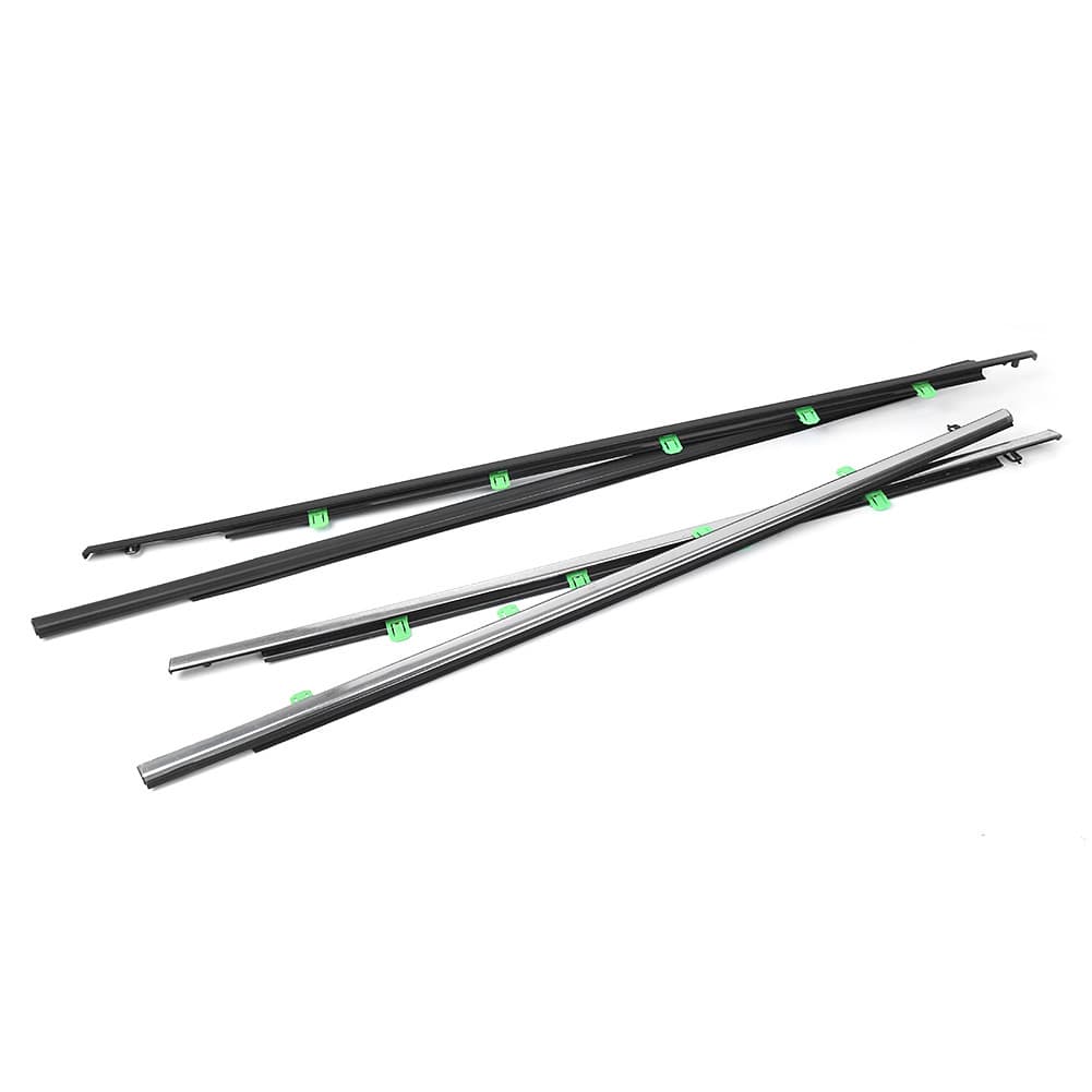 For 12-16 Honda CRV Door Glass Outer Weatherstrip, Window Water Guard Decorative Trim Chrome Plated Sealing Strip