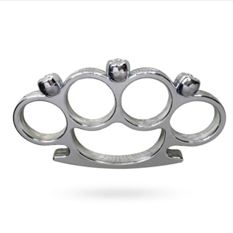 Self-Defense Four-Finger Knuckle Duster Multi-Function Ring Fiberglass Portable Punch Glove Anti-Wolf Window Breaker Survival Tool