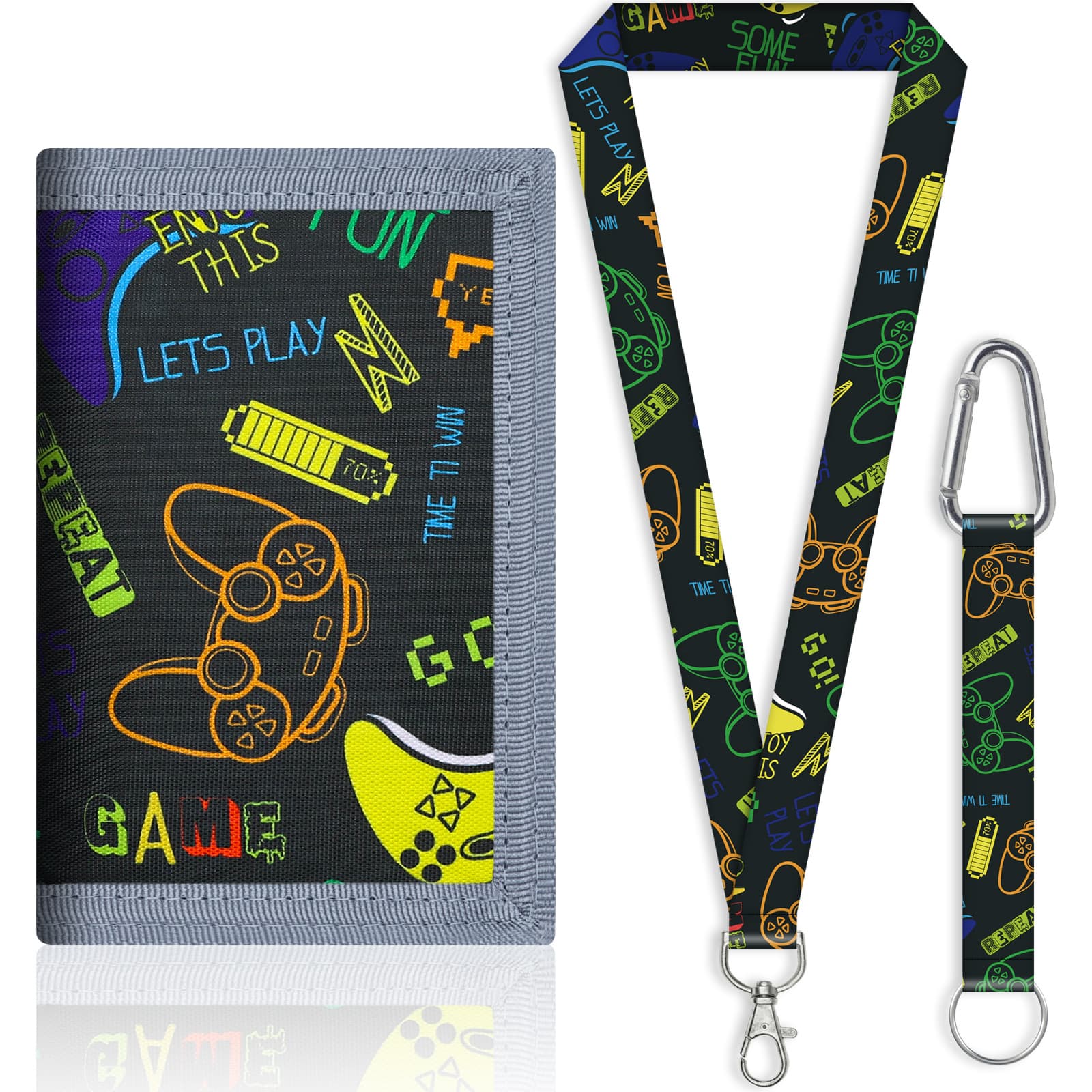 Canvas tri-fold wallet short multi-functional cartoon fire truck youth student cartoon zipper trend waist wallet hanging