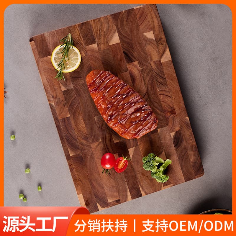 Acacia Wood Cutting Board Solid Thick Chopping Board for Fruit Home Kitchen High-End Hotel Custom