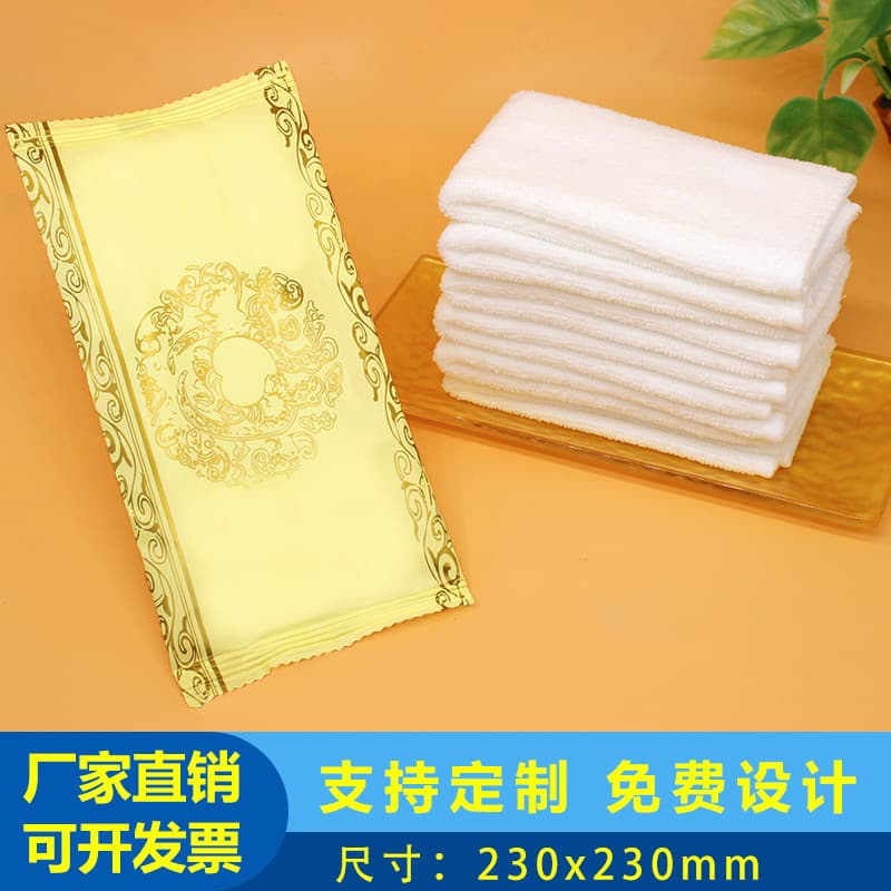 Disposable Wet Towel For Hotels Restaurants Catering Advertising Logo Printed Wet Towel Personal Care Home Cleaning