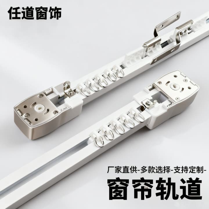 Factory direct supply of Jialiss Shangfei curtain tracks and Duya graffiti matching smart aluminum alloy electric curtain tracks