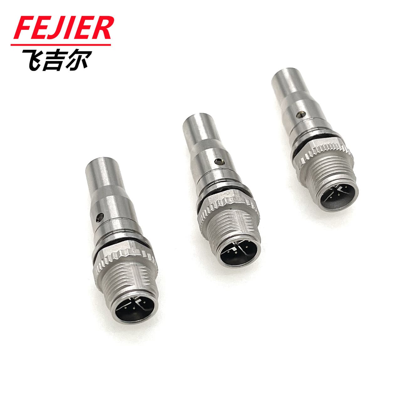 8-core X-type M12 fully shielded Ethernet connector, anti-loosening shockproof threaded round waterproof connector