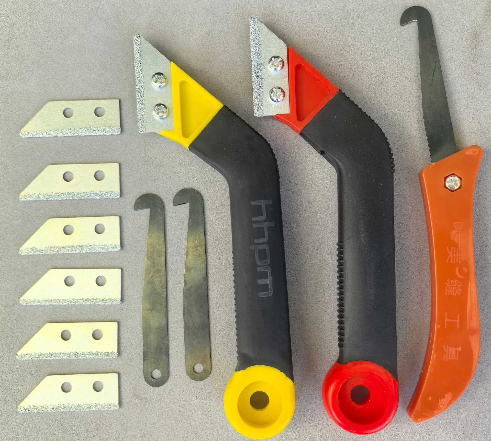 Factory Direct Sales for Amazon Ecommerce Tungsten Steel Alloy Tile Joint Cleaner Grout Removal Tool Mud Knife Hook Knife Grout Tool
