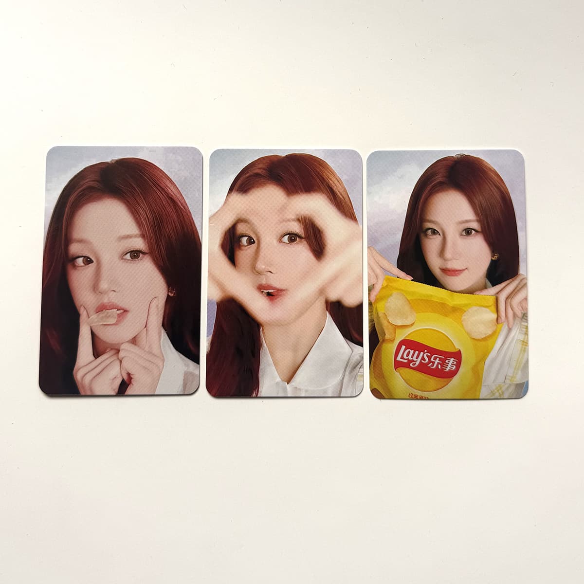 Song Yuqi Lay's Collaboration Photo Card IDLE Doll Merchandise Photo Card YUQI Chip Photo Card Song Yuqi Endorsement Photo Card
