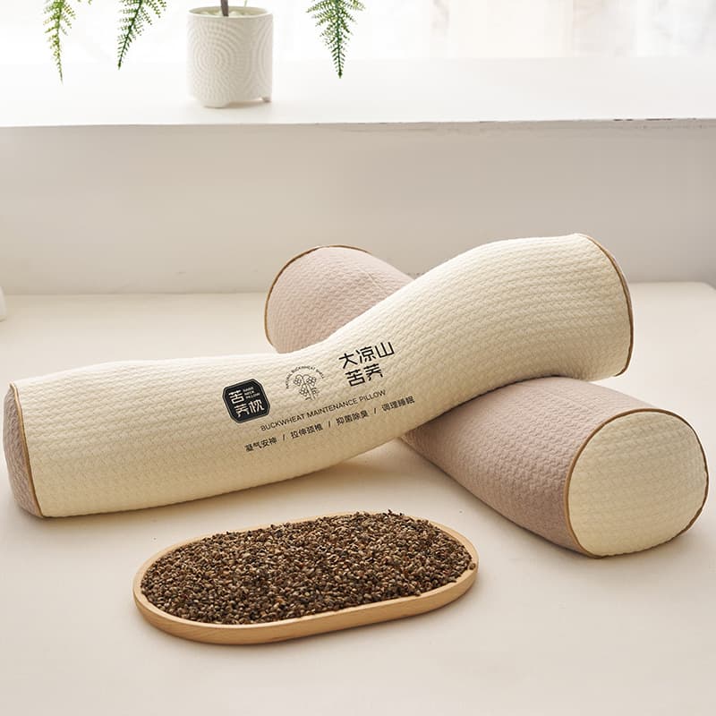 Bitter Buckwheat Cervical Care Pillow Core for Students' Dormitory, Men's Home Use Hard Specific Shell for Sleeping