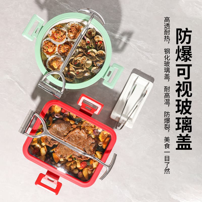 Stainless steel buffet stove, hotel restaurant breakfast cooker, commercial multi-color Buffy stove, canteen warm vegetable pot