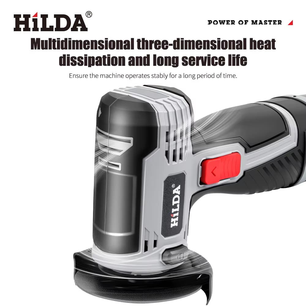 High-Power Mini Lithium Cordless Angle Grinder Handheld Rechargeable Electric Angle Grinder for Home Cutting Grinding Polishing