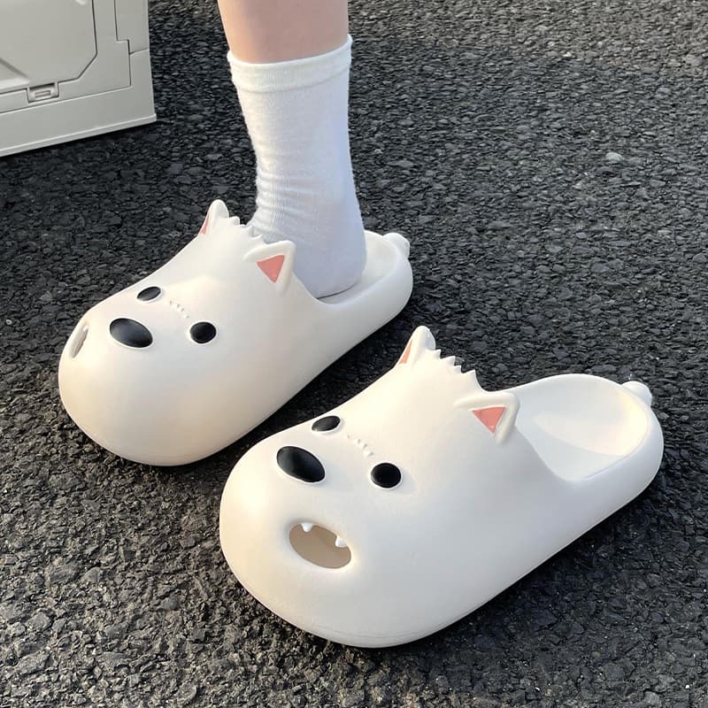 Cute West Highland White Terrier Women's Slippers 2025 New Style Summer Outdoor Clog Sandals
