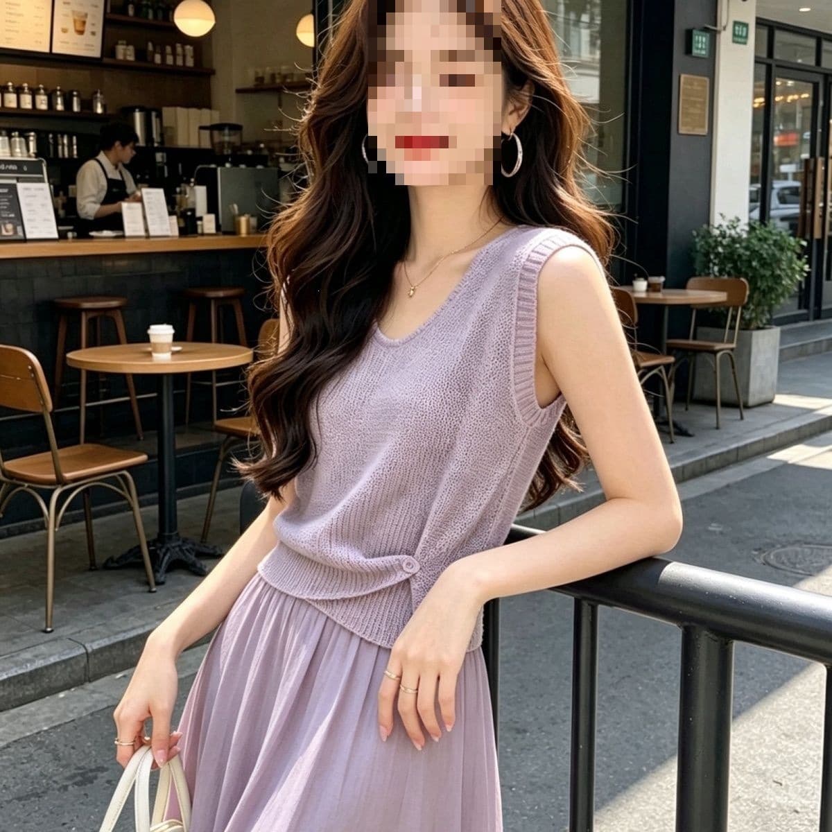 French Gentle Temperament Light Luxury Flowing Long Skirt Set 2026 New Knitted Short Sleeve Top Half Skirt Two Piece Set