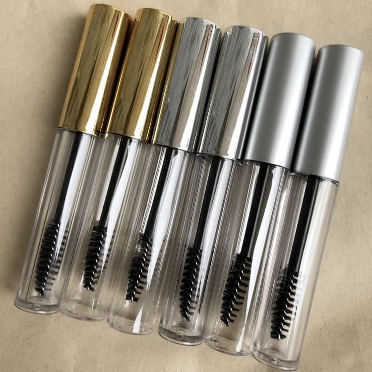 Matte Silver, Bright Silver, Bright Gold High-End Blow-Molded Mascara Empty Tube DIY Mascara Bottle 10ML Customizable Logo