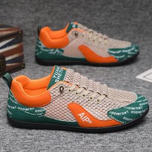 Men's Shoes 2026 New Summer Versatile Sports Mesh Shoes Thin Breathable Casual Shoes Men's Work Shoes
