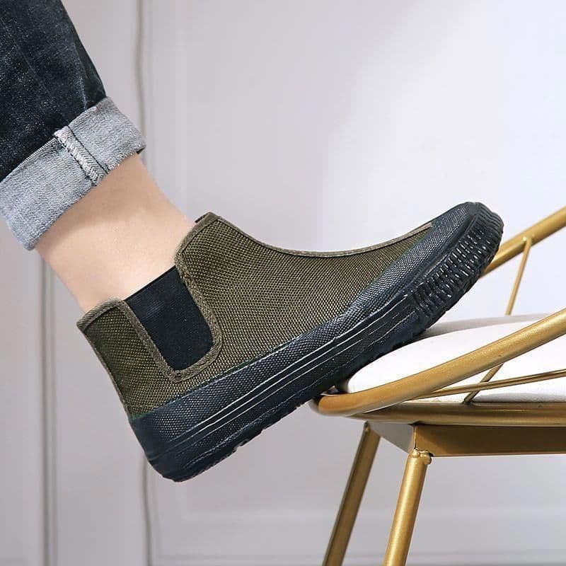 Genuine Liberation Shoes Men's Women's High-top Slip-on Outdoor Work Shoes Wear-resistant Labor Shoes Safety Shoes