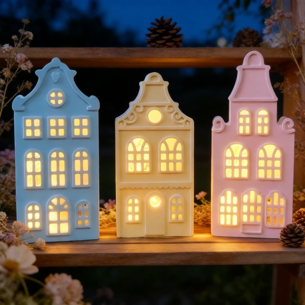 S2271+S2272/S2273+S2274/S2275+S2276 House Decorative Ornament Cement