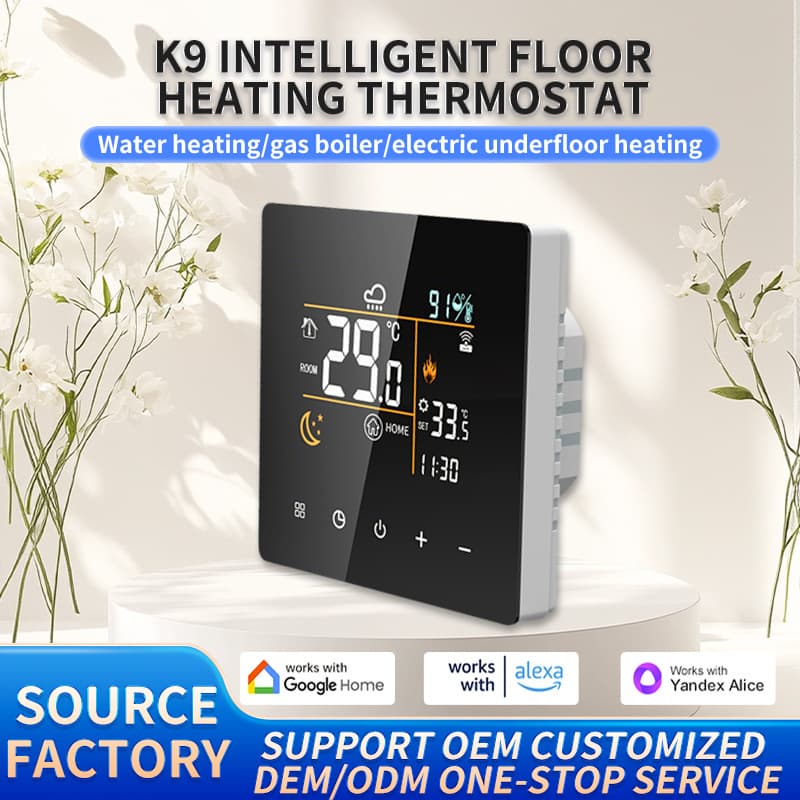 WiFi graffiti LCD thermostat touch screen electric underfloor heating thermostat wall-hung boiler smart thermostat