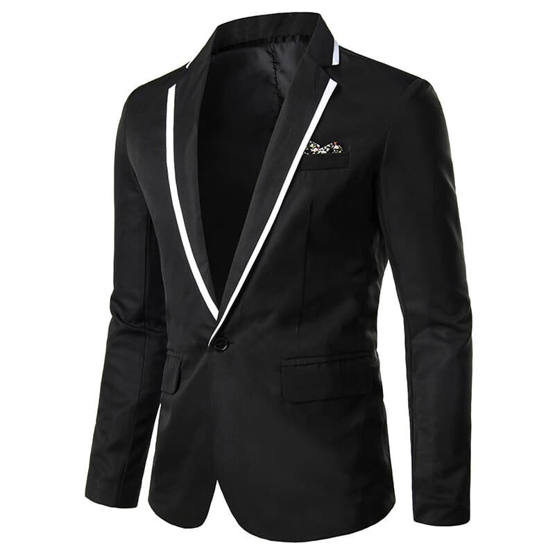 Slim Fit Suit Wholesale Export Fashion Solid Color Patchwork Men's Suit Cross-border Amazon Plus Size Business Suit for Men