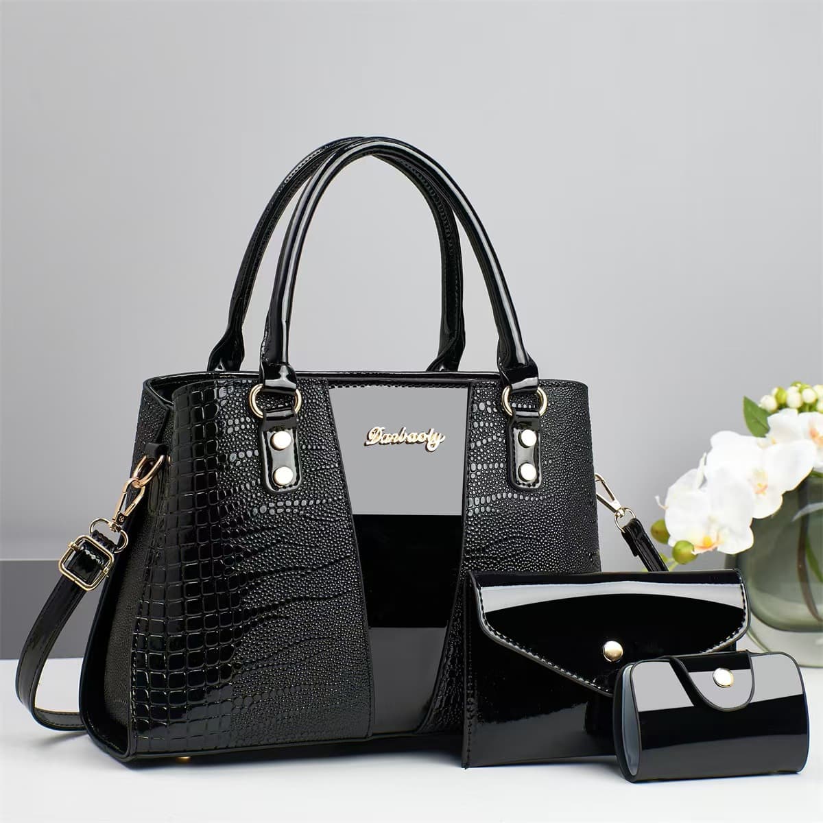 Dropshipping 2025 new letter Korean style trendy handbag foreign trade large capacity simple temperament shoulder bag