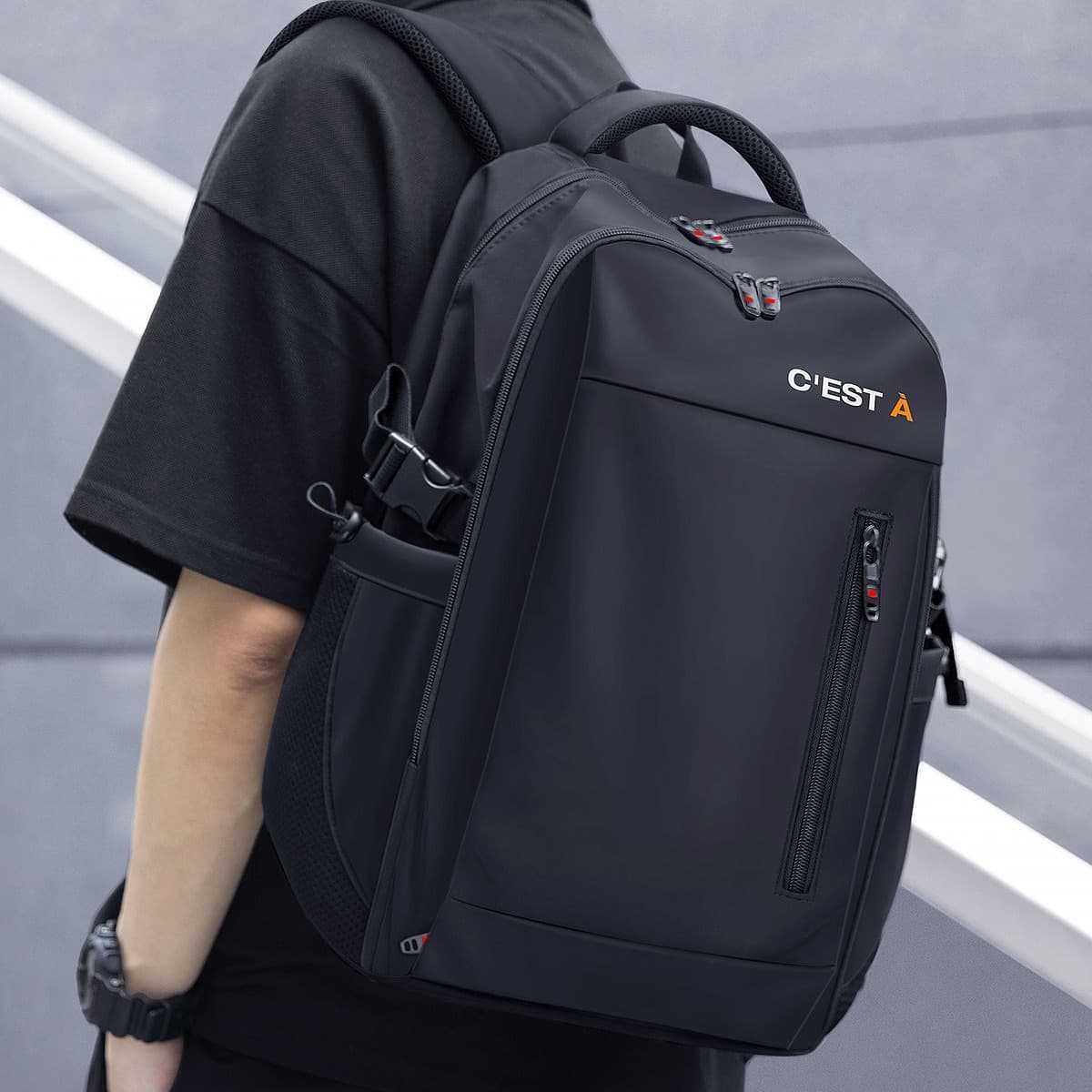 Double Shoulder Bag Men's Travel Backpack Computer Business Trip High School Middle School Students College Students Backpack Extra Large Men's Double Shoulder Bag