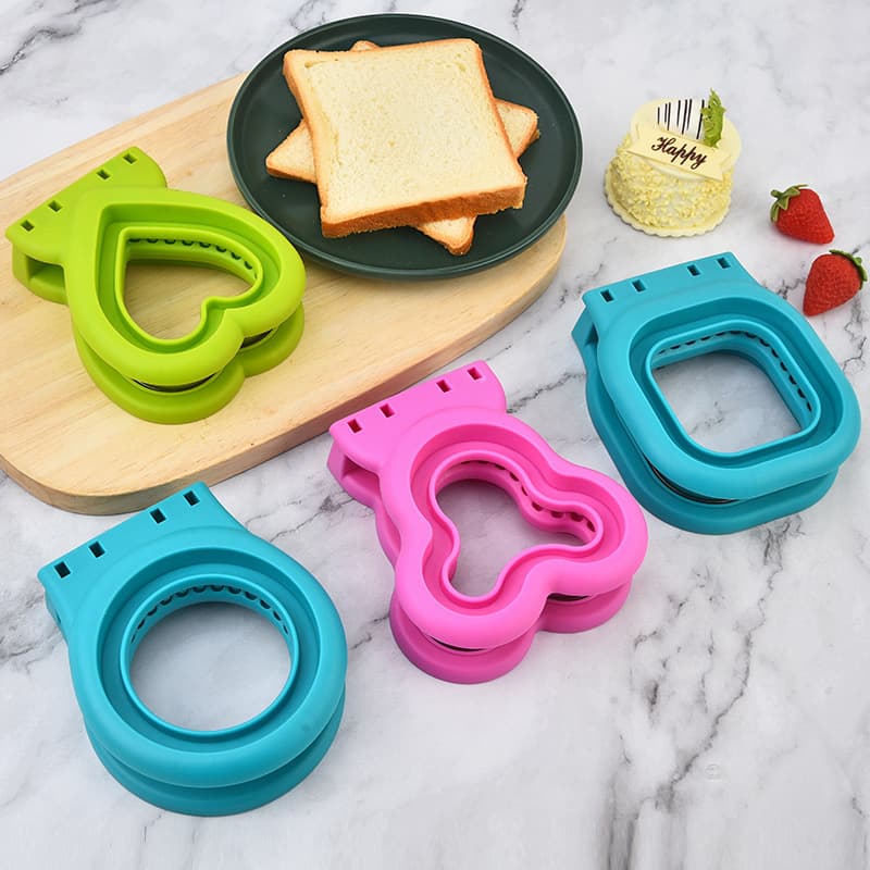 Factory Direct Stainless Steel Sandwich Cutting Pocket Bread Tool Heart Shape Biscuit Cutting Mold