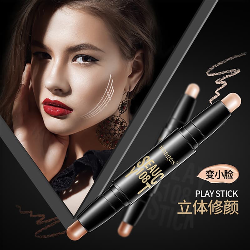 Xingxiangmei Double-Headed 3D Contour Stick Lightweight Concealer 3D Contouring Nude Makeup Concealer Pen Cosmetics Wholesale