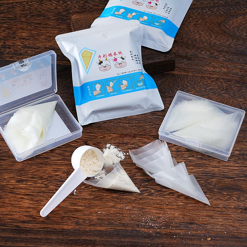 50-Pack Edible Rice Paper Pouches for Bitter Powder Medicine, Cone-Shaped Rice Paper