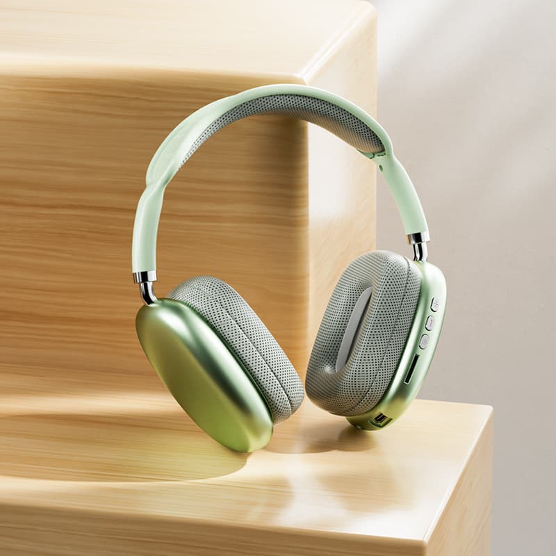 Cross-border Hot Seller Compatible with Apple P9 Pro Max Over-Ear Headset Heavy Bass Wireless Bluetooth Earphones In Stock