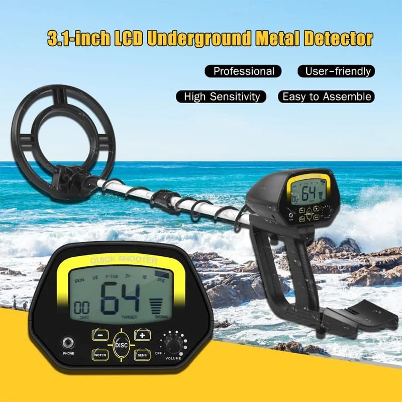 MD4060 underground metal detector LCD display detector outdoor treasure hunting cross-border foreign trade English packaging