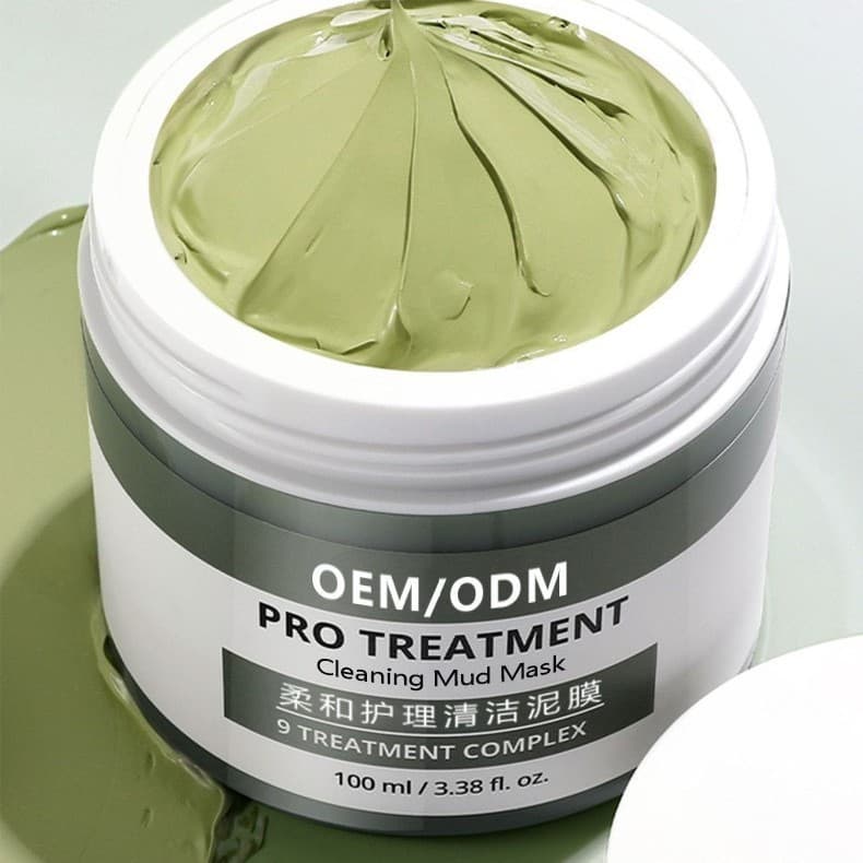 Green Tea Cleansing Clay Mask OEM Deep Cleansing Blackhead Closed Comedone Removal Spreadable Mask Custom Labeling