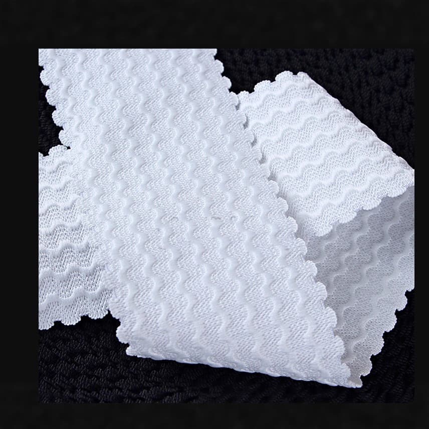 Ready Stock Wave Ripple Elastic Rubber Band Skirt High Elasticity Rubber Black and White Elastic Webbing Clothing Accessories Stretch