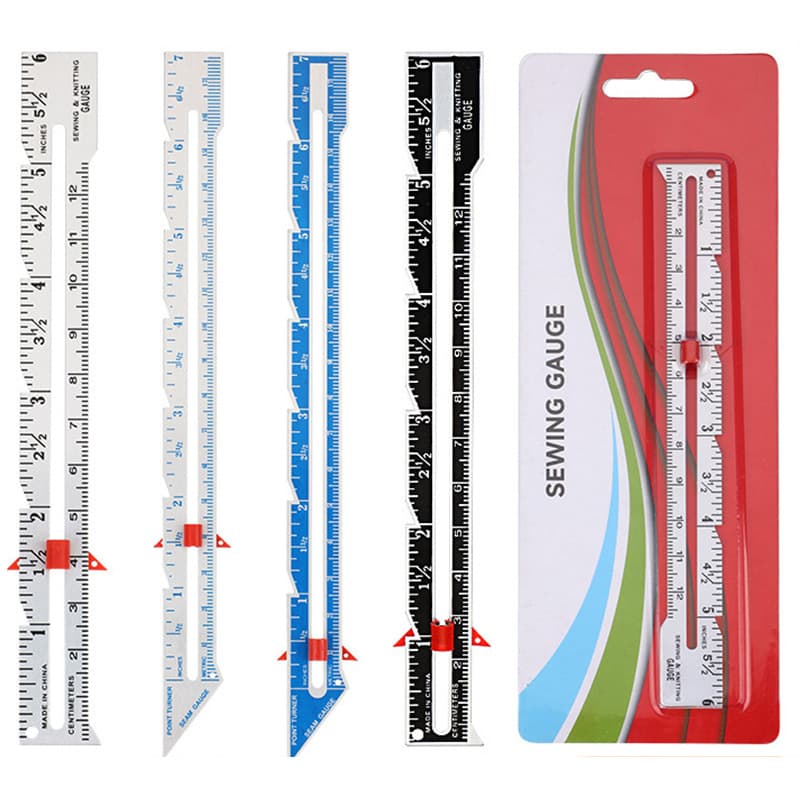 Handmade Patchwork Ruler Sewing Edge Ruler Pointed Edge Ruler Positioning Button Edge Parallel Line DIY Tool