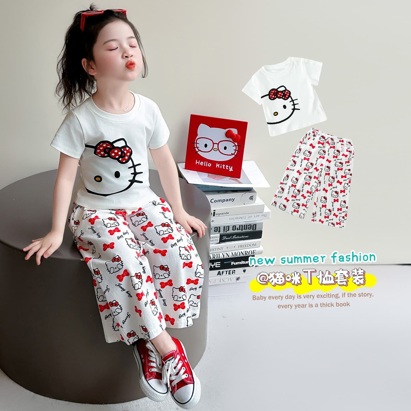 2026 New Children's Clothing Girls Two-piece Set Cute Baby Fashionable Western Style Casual Suit for Children and Internet Celebrities