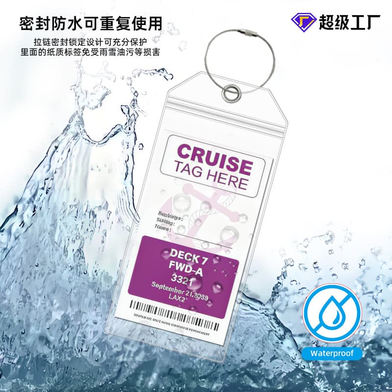 Cruise Luggage Tag Luggage Tag Transparent Pvc Cruise Luggage Tag Boarding Tag Waterproof